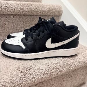 Nike Air Jordans Kids Black and White Sneakers